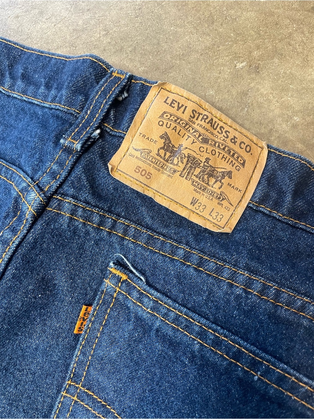 Vintage Levi's Orange Tab 505 Straight Fit Jeans - Picture 6 of 9